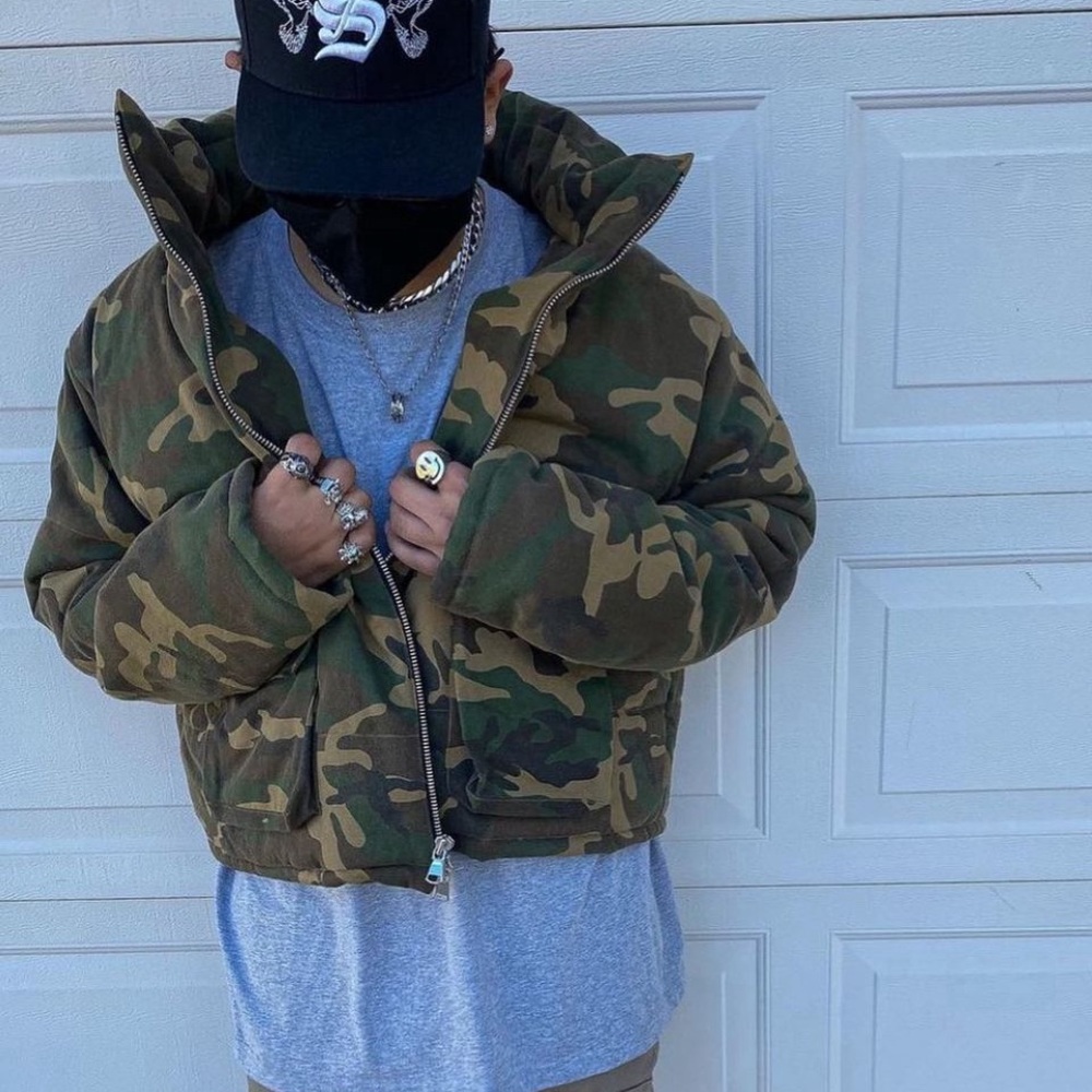 MNML camo puffer